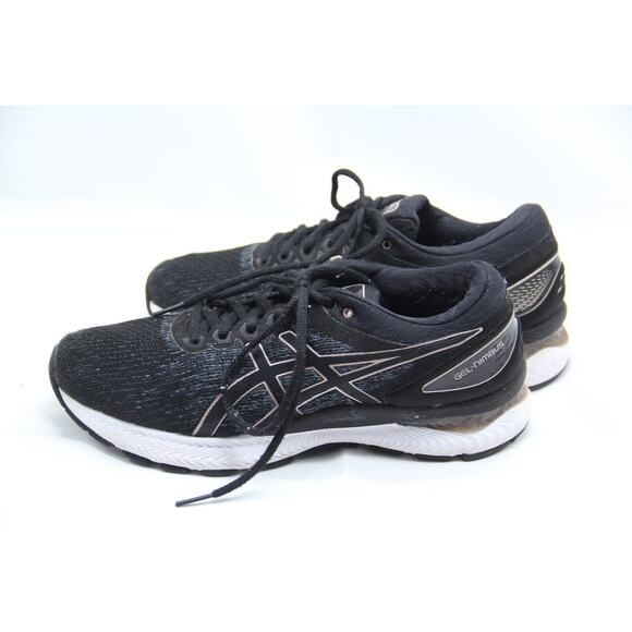 Asics Gel-Kayano 22 Running Shoes Women Size 9 Black Sneakers knit 1012A678 - Picture 3 of 7